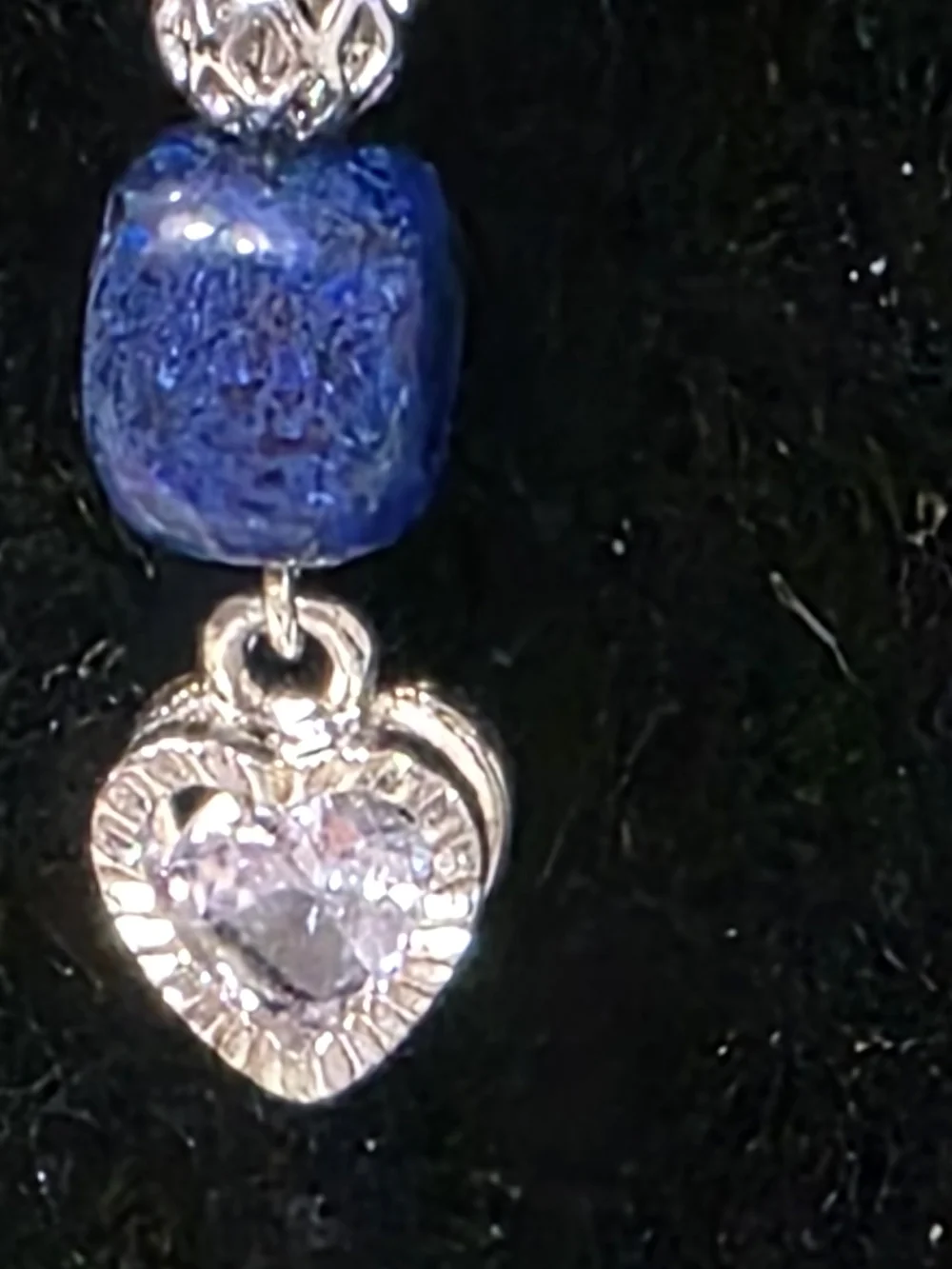 Lapis Lazuli Drop Earrings Hand-Crafted
